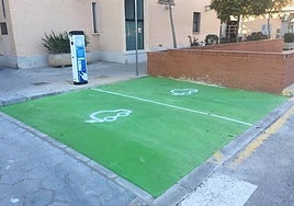 Puntos de carga de coches eléctricos en Picanya.