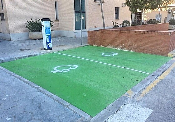 Puntos de carga de coches eléctricos en Picanya.