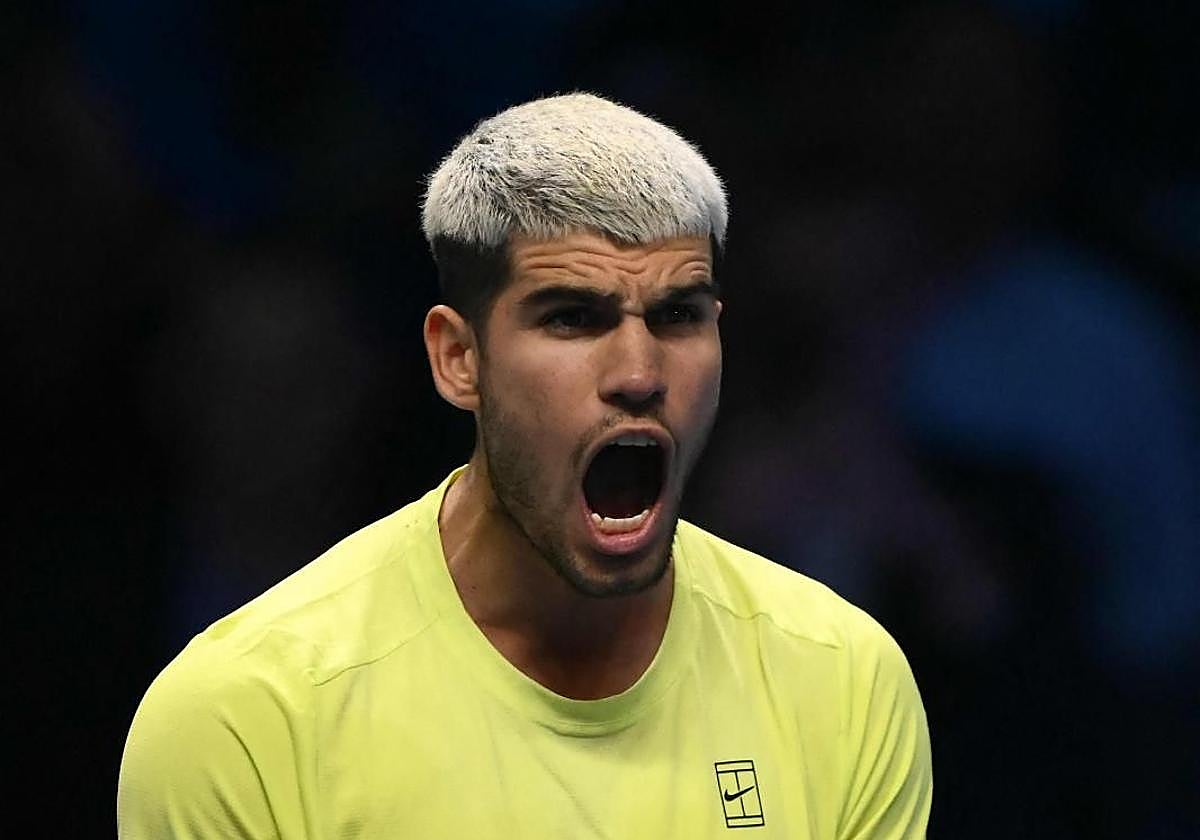 Alcaraz, tras ganar a Musetti.