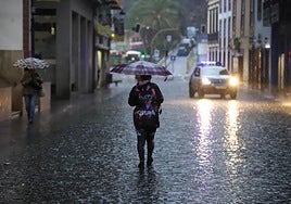 Lluvias en una imagen de archivo.