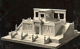 Recreación del mausoleo diseñado por Goerlich para honrar a Blasco Ibáñez.