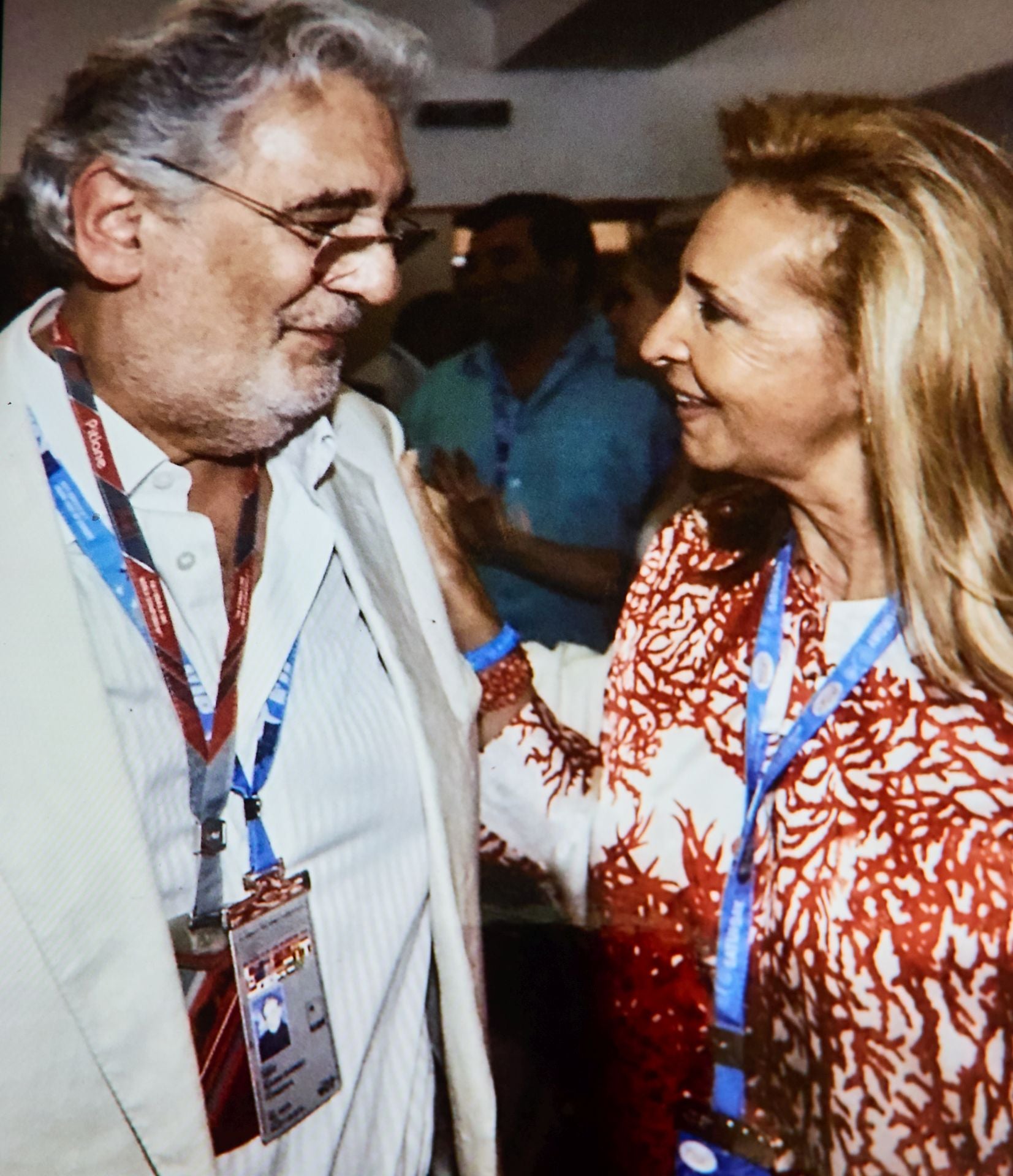 Con Plácido Domingo.