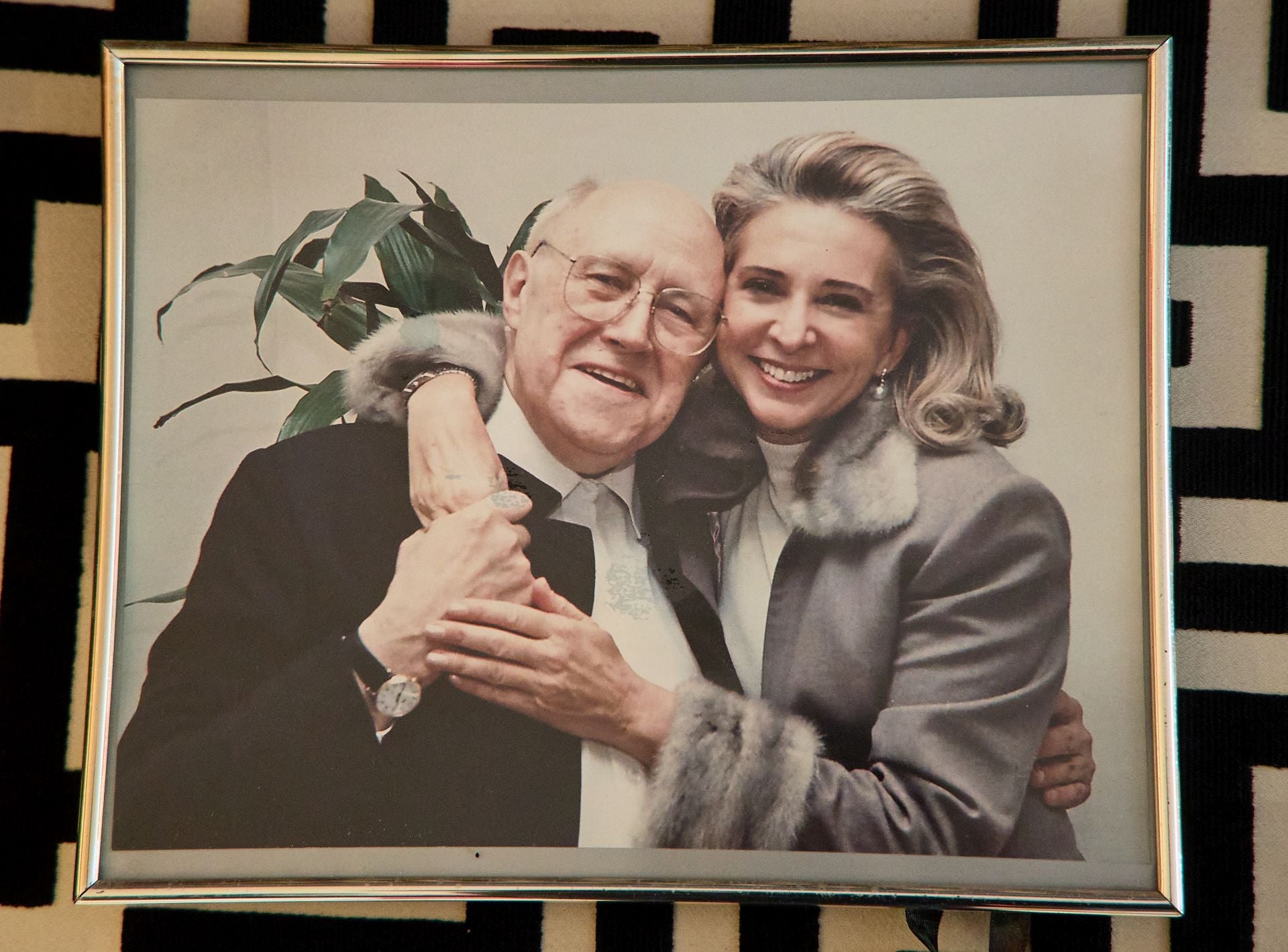 Con el maestro Rostropovich, a quien adoraba. «Era un gran bebedor de vodka y en Roma me tumbó».