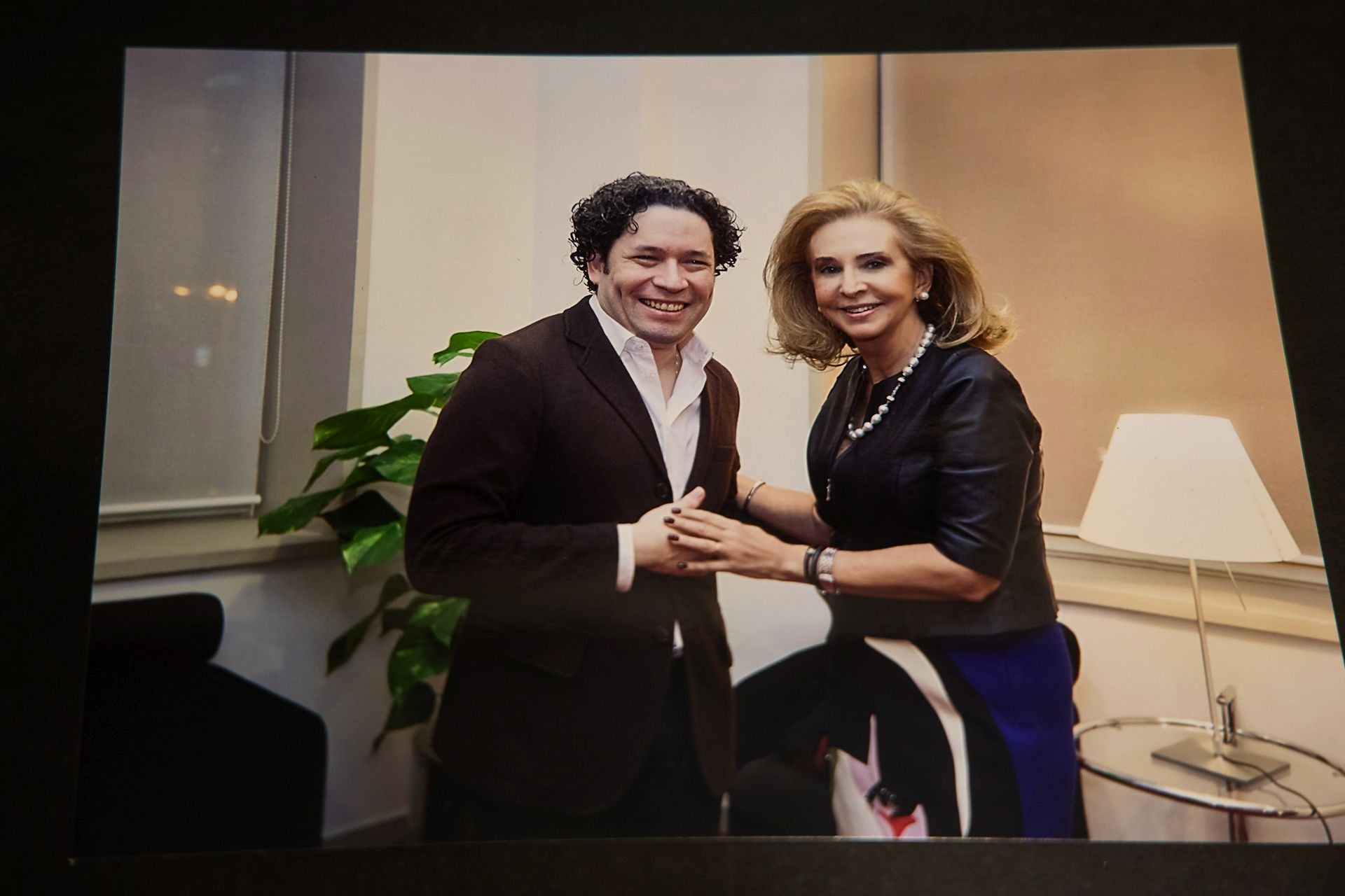 Mayrén Beneyto y Gustavo Dudamel.