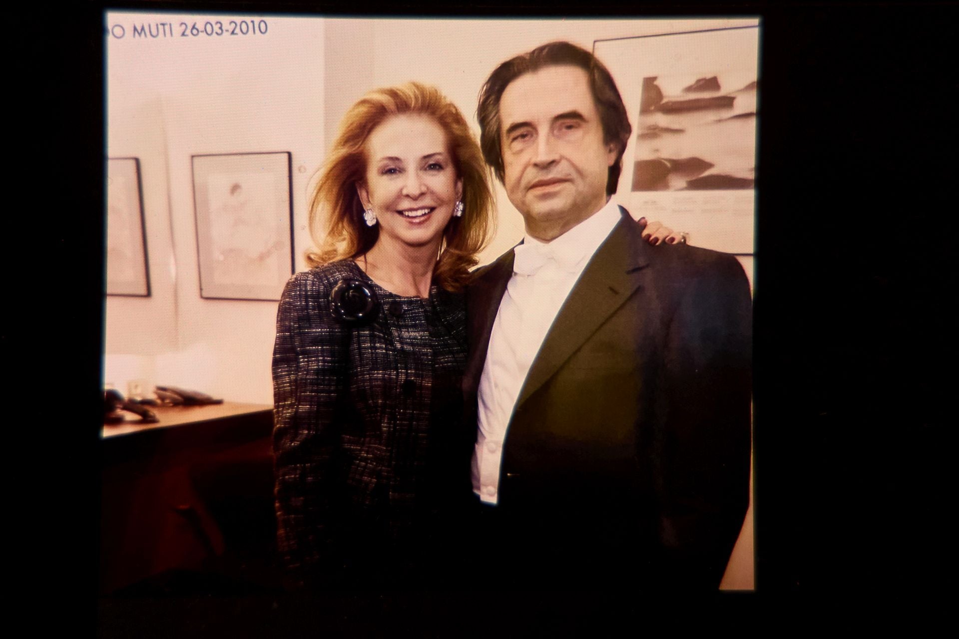 Mayrén Beneyto y el director valencaino Enrique García Asensio.