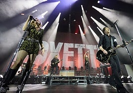 Un momento del concierto de Roxette en el Roig Arena.