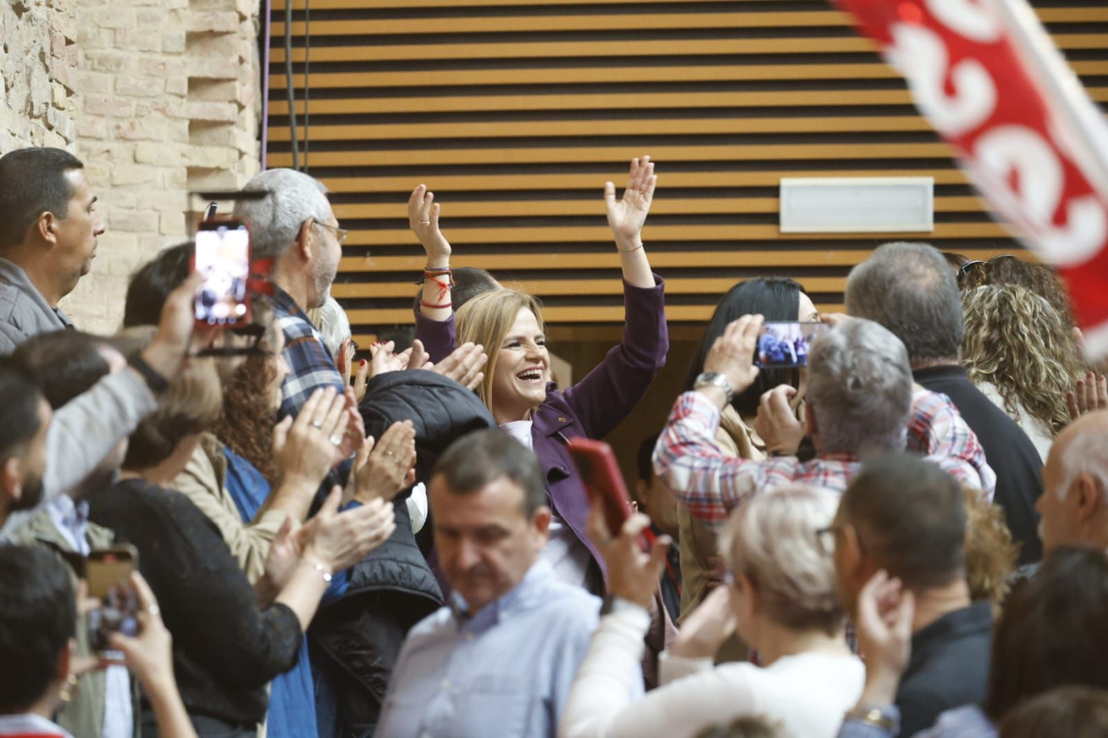 Fotos del acto público del PSPV para exigir la convocatoria de elecciones en la Comunitat Valenciana