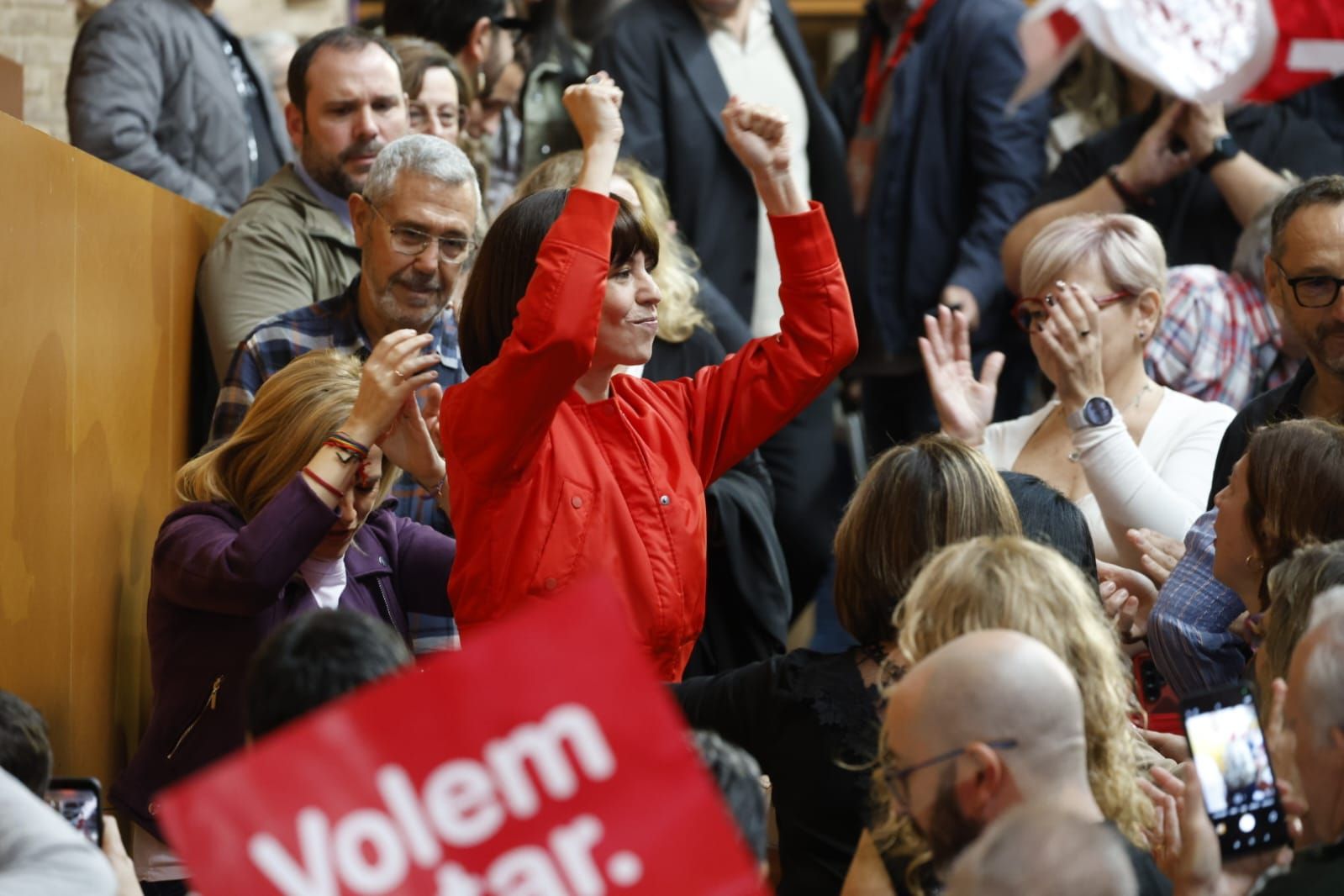 Fotos del acto público del PSPV para exigir la convocatoria de elecciones en la Comunitat Valenciana