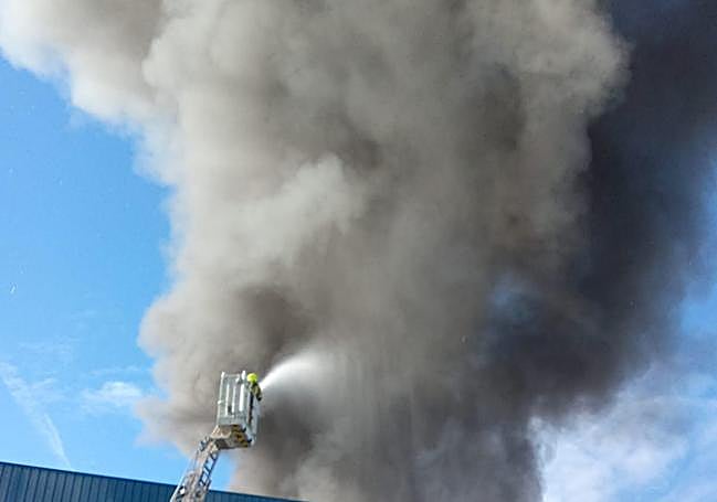 Actuación de los bomberos