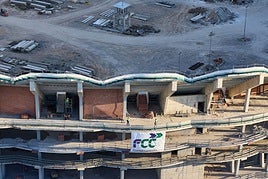 El Nou Mestalla, en obras.