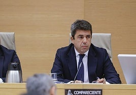Carlos Mazón este lunes en el Congreso.
