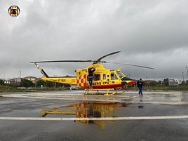 Helicóptero de rescate.