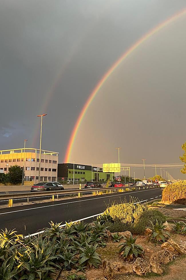 El arcoiris visto desde Picanya.