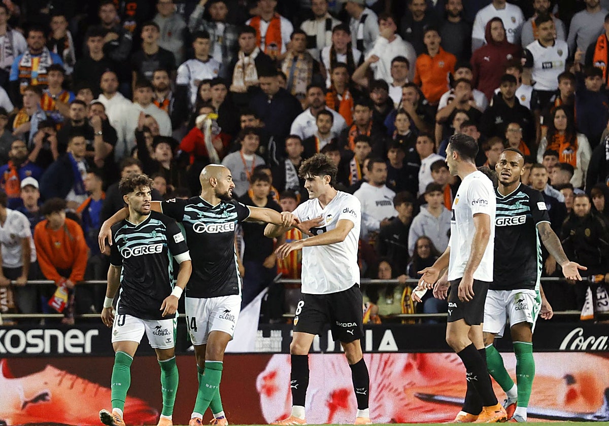 Un momento del último Valencia-Betis.