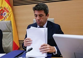 Carlos Mazón, el lunes en el Congreso.