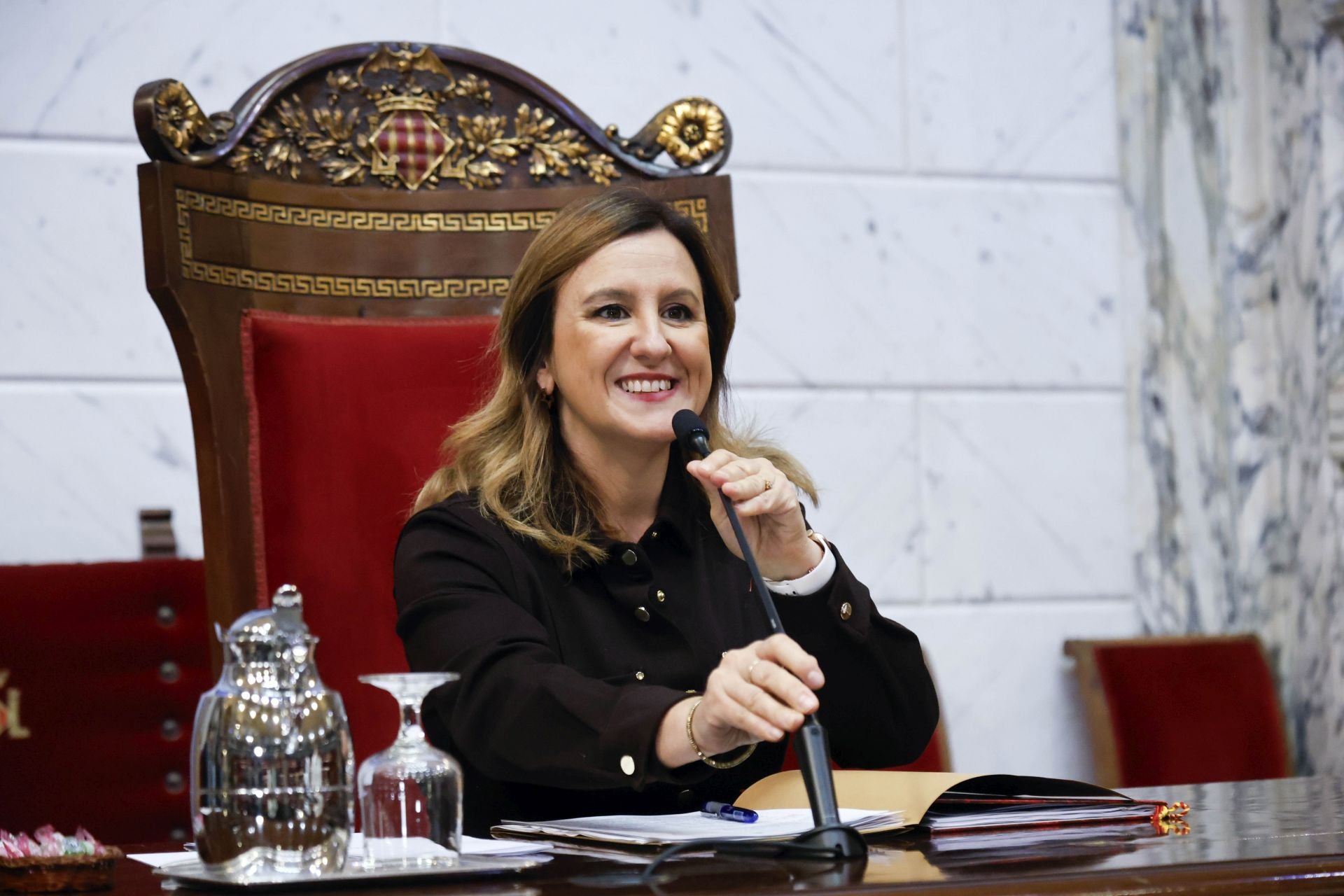 Fotos del Pleno del Ayuntamiento de Valencia, celebrado este martes
