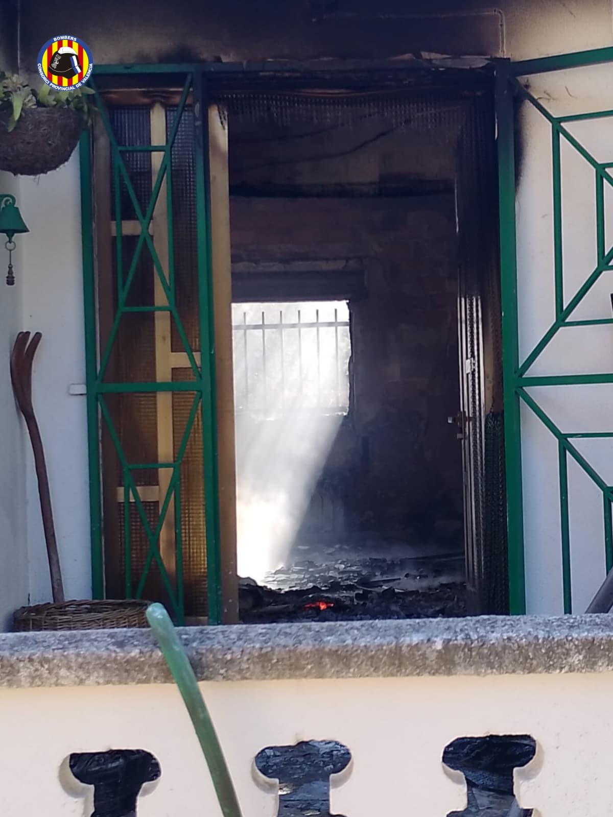 Estado en el que ha quedado la casa.