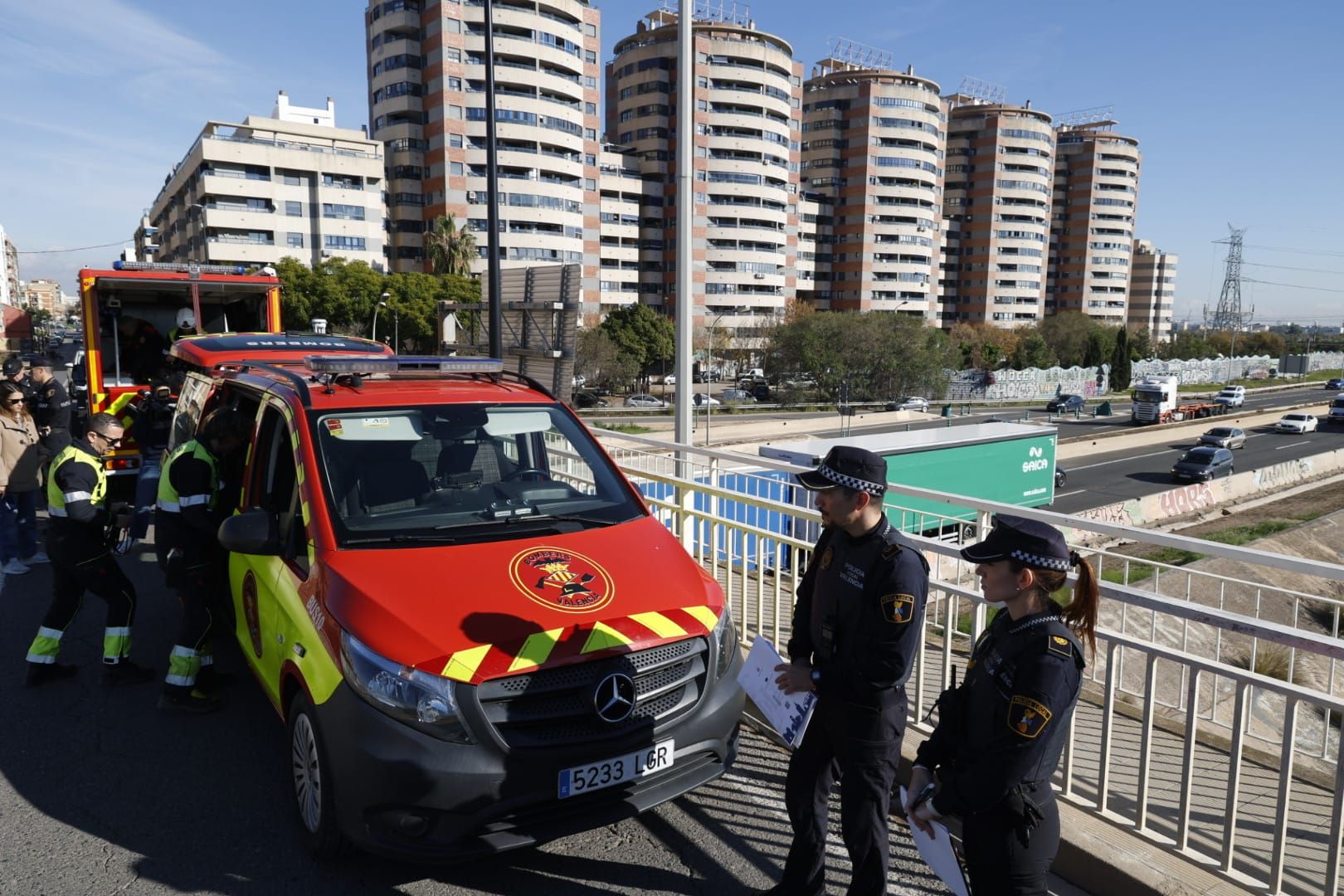 Simulacro de inundación en La Torre