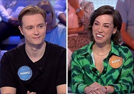 Manu y Rosa, más cerca del bote de 'Pasapalabra'.