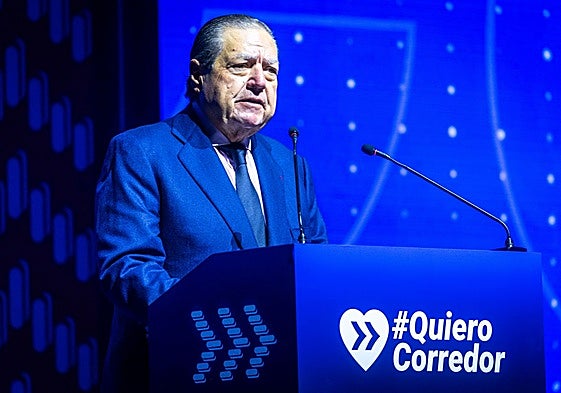 Vicente Boluda, durante su intervención en el acto de #QuieroCorredor.