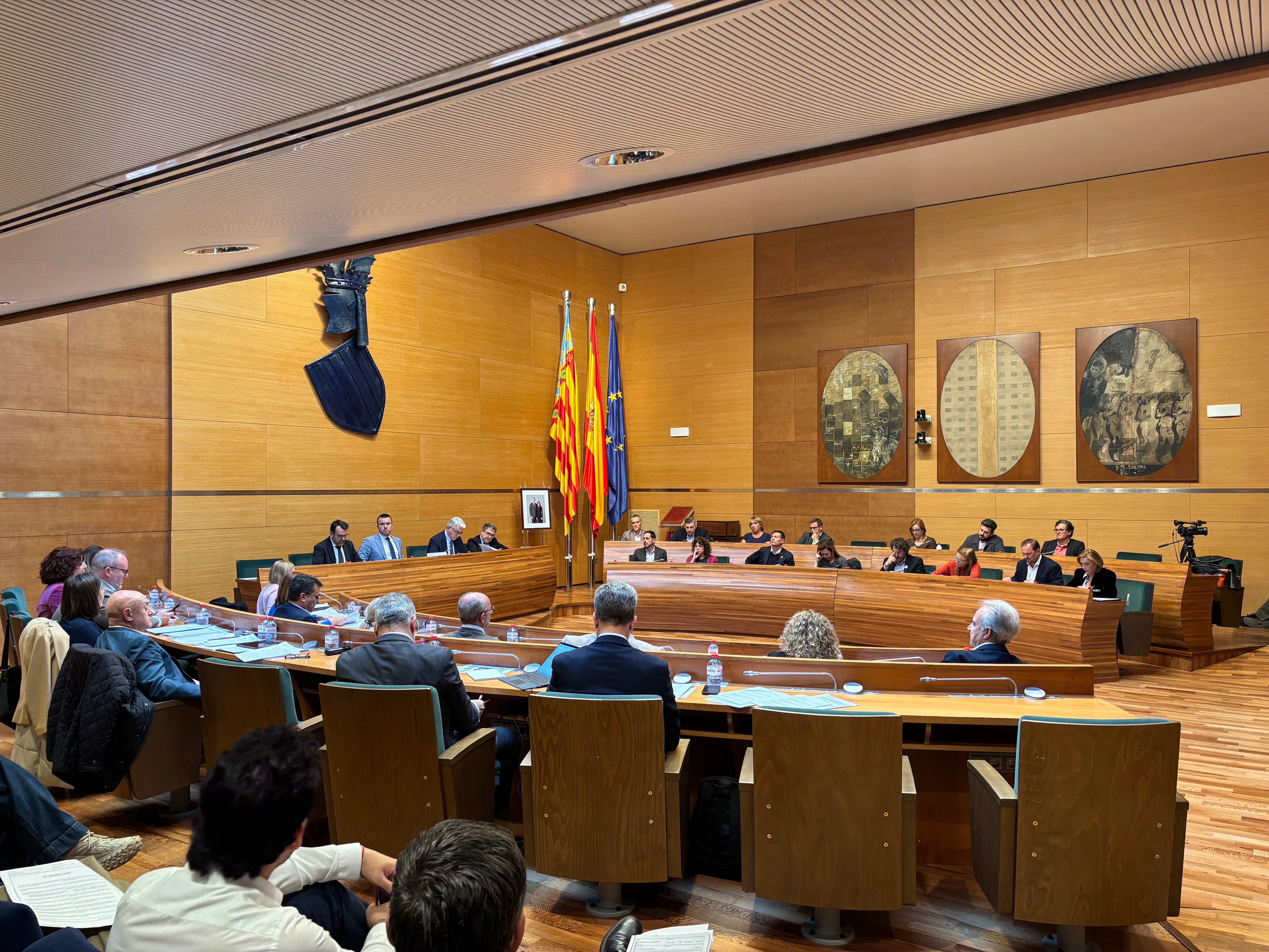 Pleno de la Diputación de Valencia.