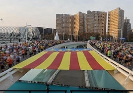 Salida del Maratón de Valencia en 2024.