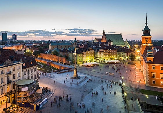 Plaza del Castillo, en el casco antiguo de Varsovia.