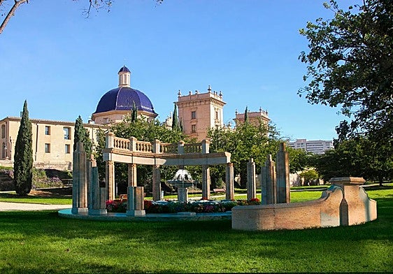 Recreación de la parte de la Tortada que será reconsruida en el jardín del Turia.