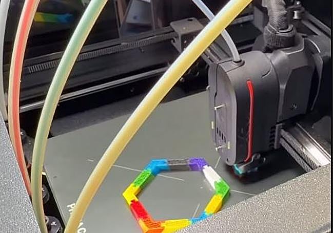 La impresora con el nuevo sistema.