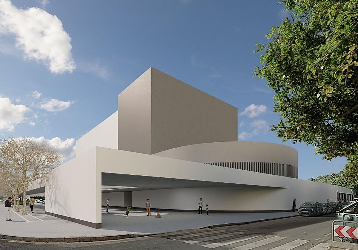 Recreación del futuro edificio.