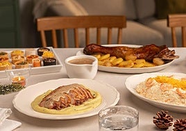 Algunos de los platos que ofrece Mercadona para Navidad.