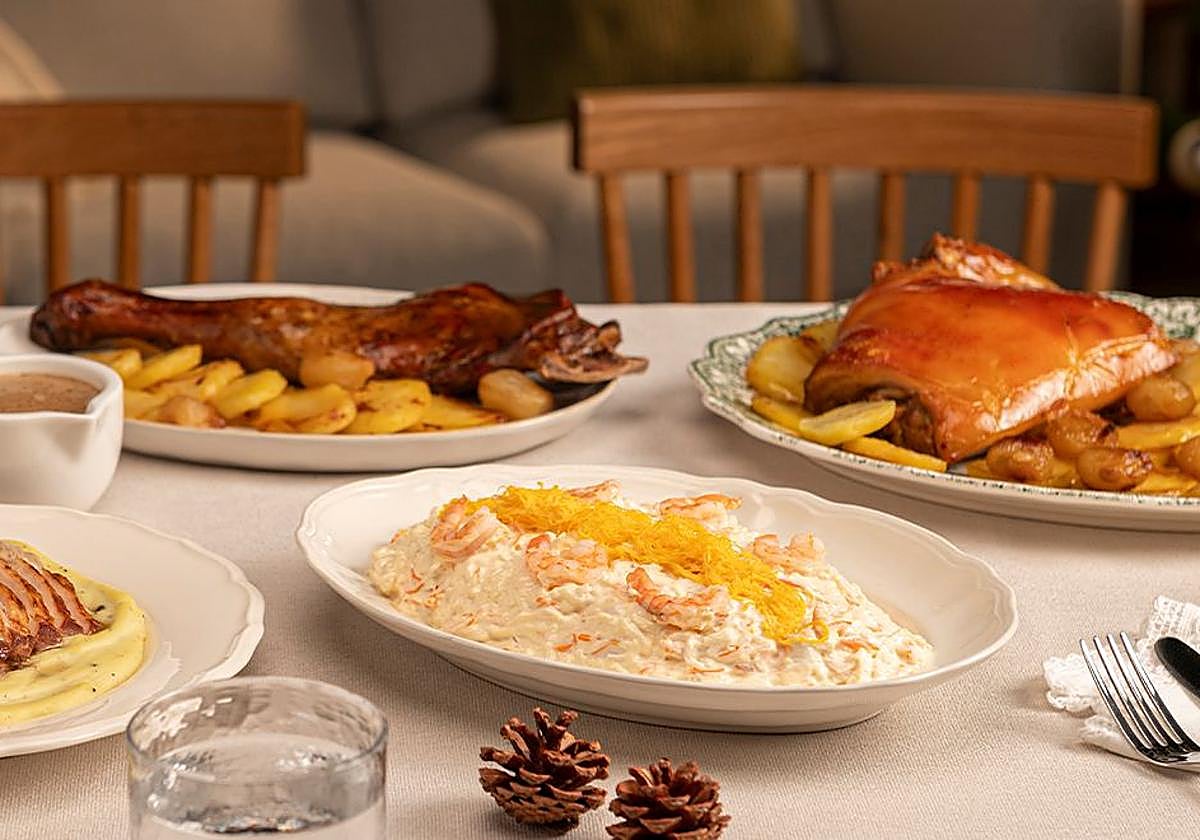 Algunos de los platos que ofrece Mercadona para Navidad.
