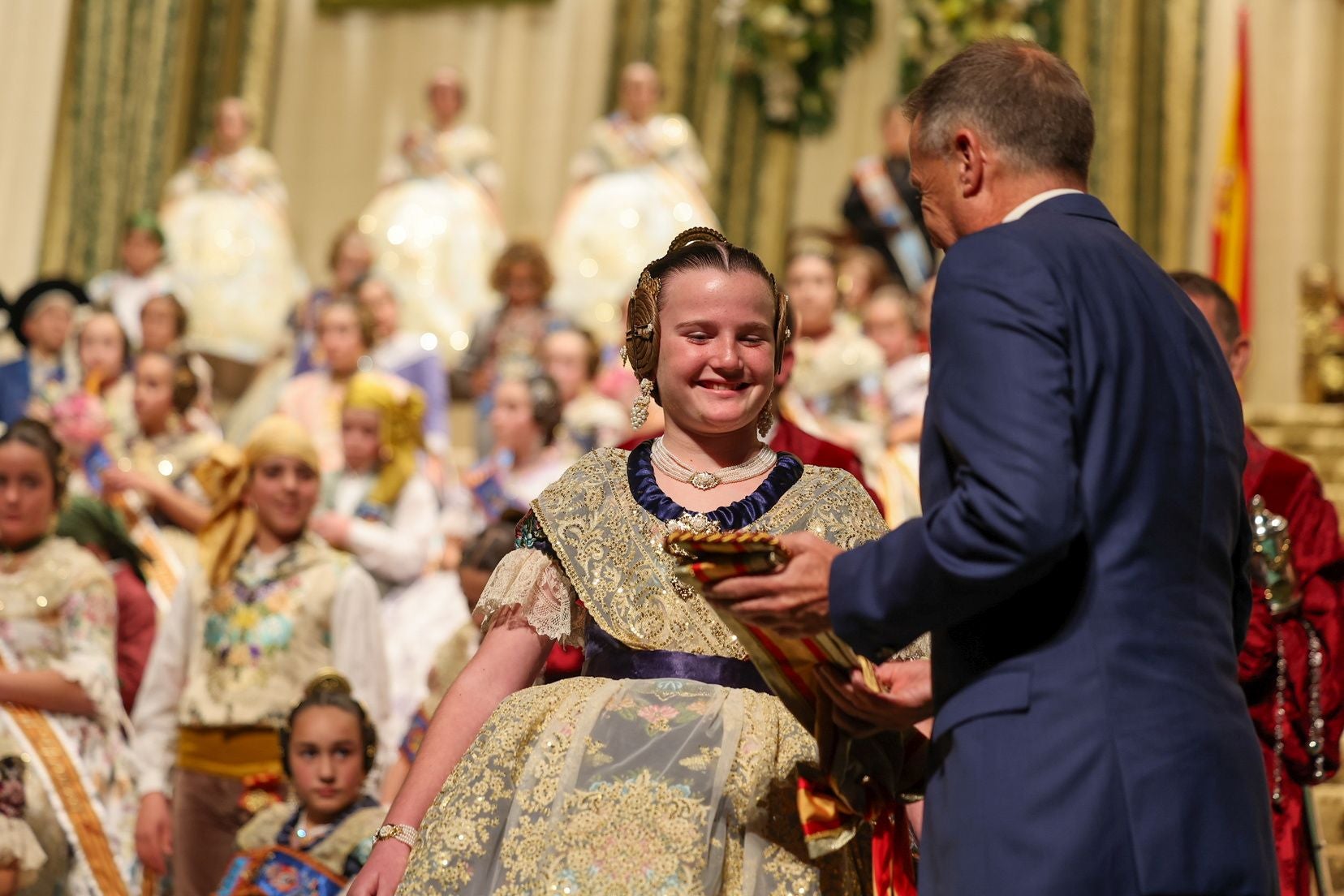 Así ha sido la visita de la fallera mayor infantil de Valencia a Burriana