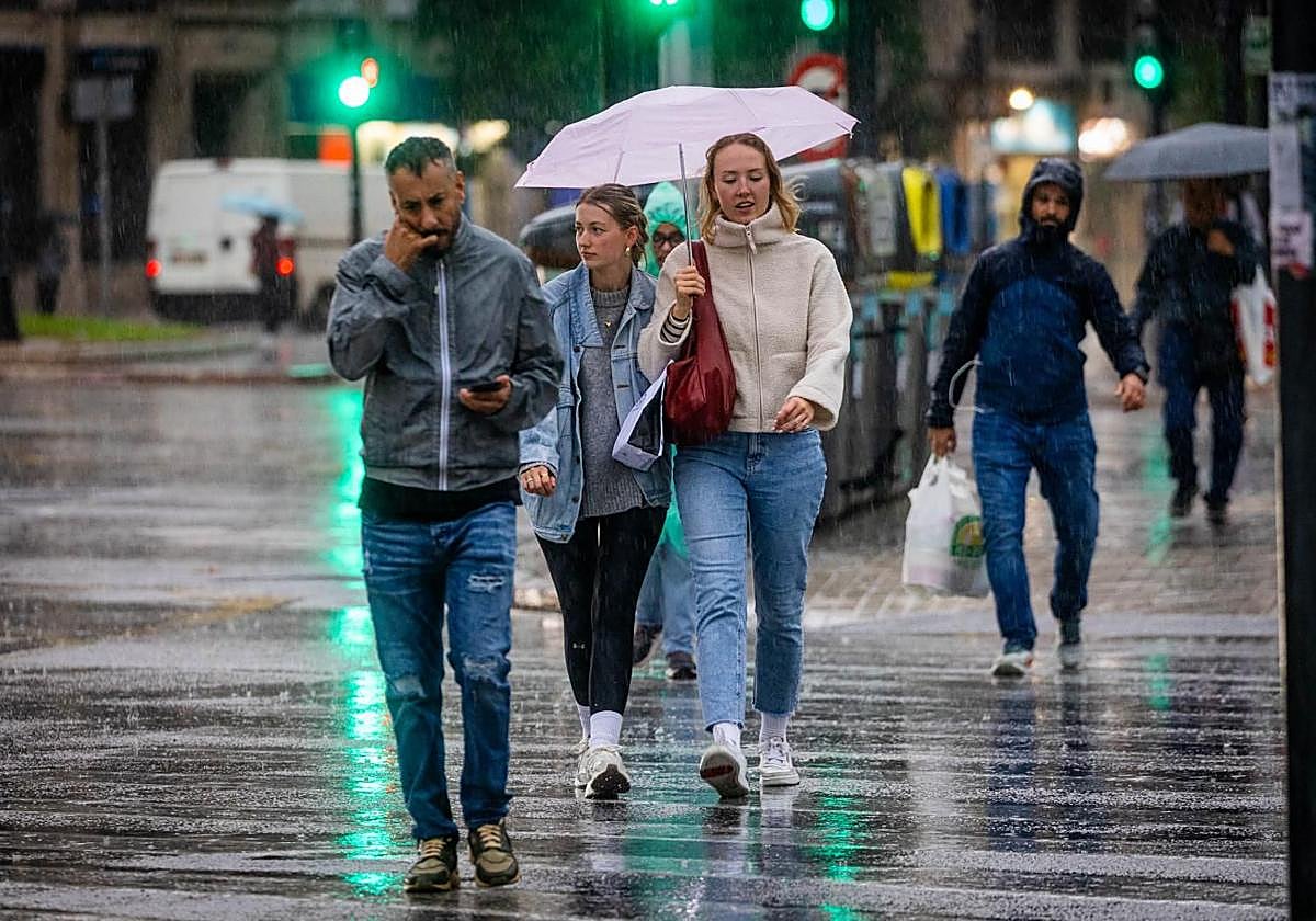 Lluvias en Valencia.