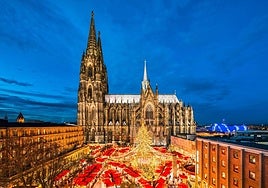 Mercado navideño en Colonia.
