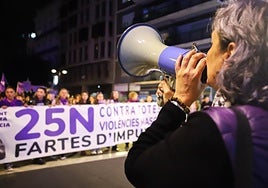 Manifestación del 25N del año pasado.