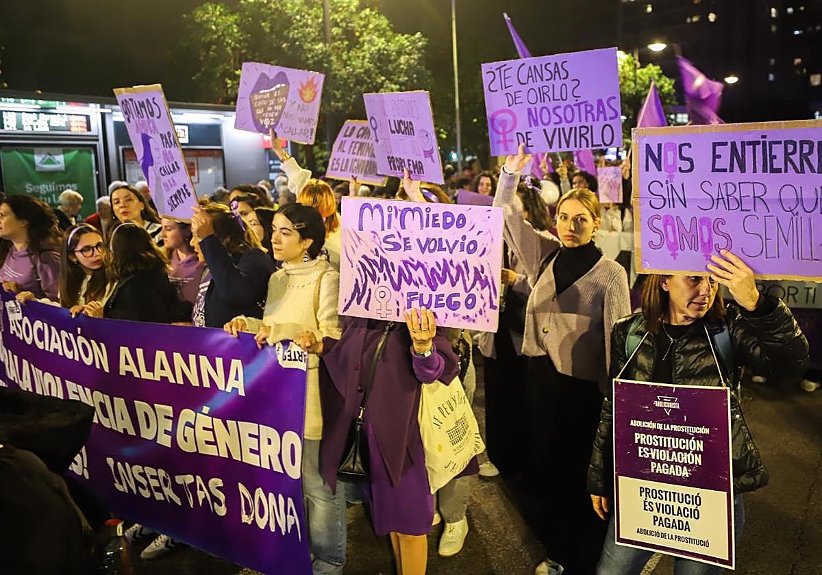 Manifestación del 25N del año pasado.