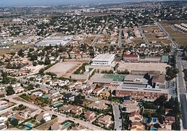 Vista aérea de la zona del instituto.