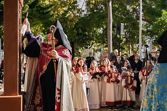 Bendición de la cruz armenia en Cullera.