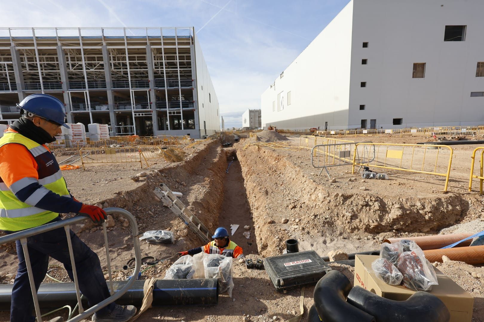 Así avanzan las obras de la gigafactoría de PowerCo en Sagunto
