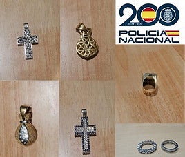 Joyas robadas en Castellón.