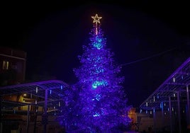 Árbol navideño en Torrent del pasado año.