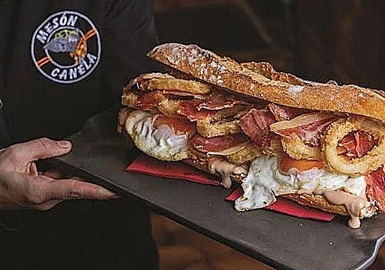 Bocadillo 'Don Ramón' de Mesón Canela.