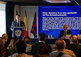 Danvila habla en la pasada junta del Levante.