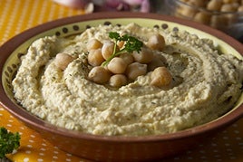Hummus en imagen de archivo