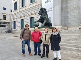 La delegación dianense en Madrid.