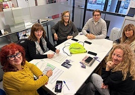 Imagen de la reunión celebrada en el Ayuntamiento de Alfafar.