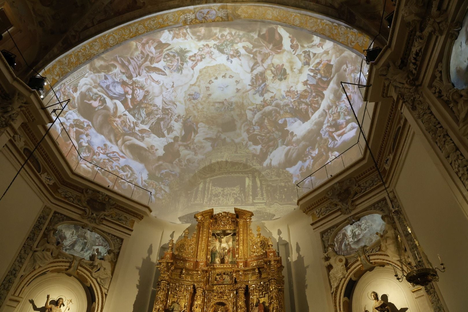 Fotos de la presentación de la restauración pictórica y arquitectónica de la iglesia de los Santos Juanes