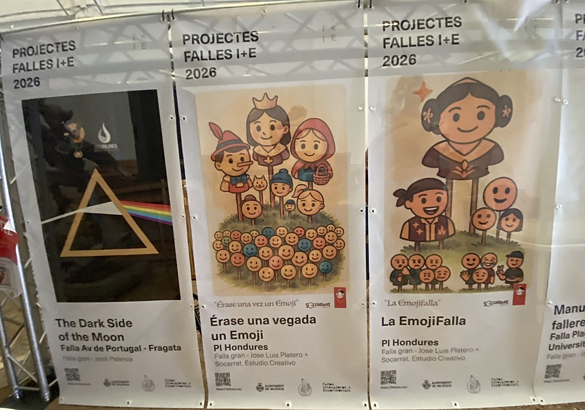 Imagen principal - Bocetos de fallas experimentales.