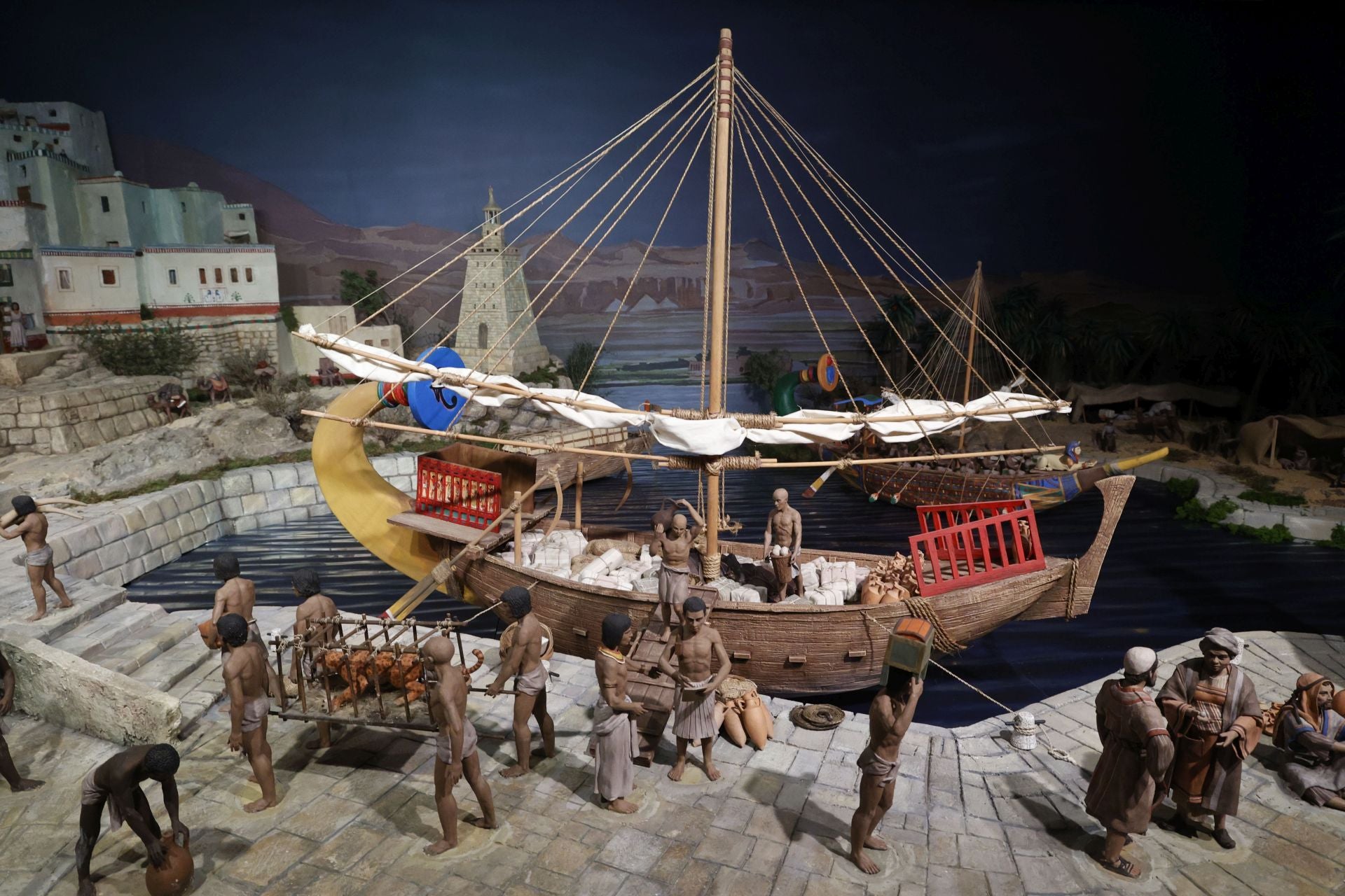 El belen de Bancaja con más de mil figuras de barro restauradas abre casi 20 años después